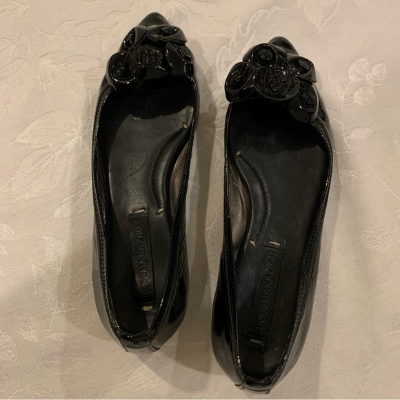 BCBGMAXAZRIA Black Patent Leather Flats. - size 6.5 - Picture 3 of 10